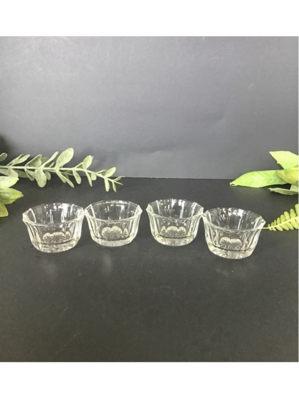 Vintage salt cellars set of 4